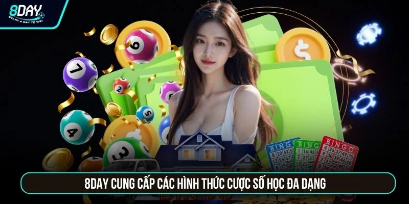 Xổ Số Miền Nam 8DAY - Tỷ Lệ Ăn 1:99 Cùng 18 Giải Thưởng 8DAY cung cấp các hình thức cược số học đa dạng
