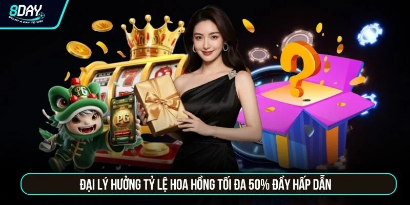Đại lý hưởng tỷ lệ hoa hồng tối đa 50% đầy hấp dẫn