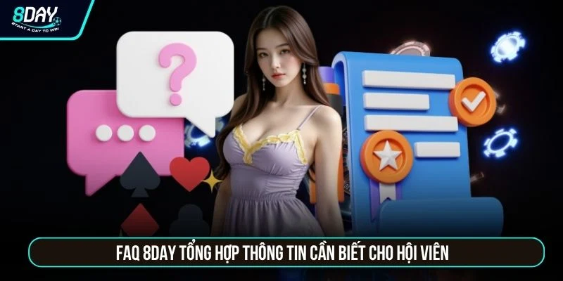 8DAY FAQ 8DAY tổng hợp thông tin cần biết cho hội viên